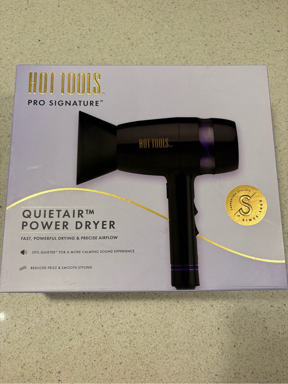 NWT Hot Tools Pro Signature Quietair Power Dryer. 1875-watt hair dryer designed